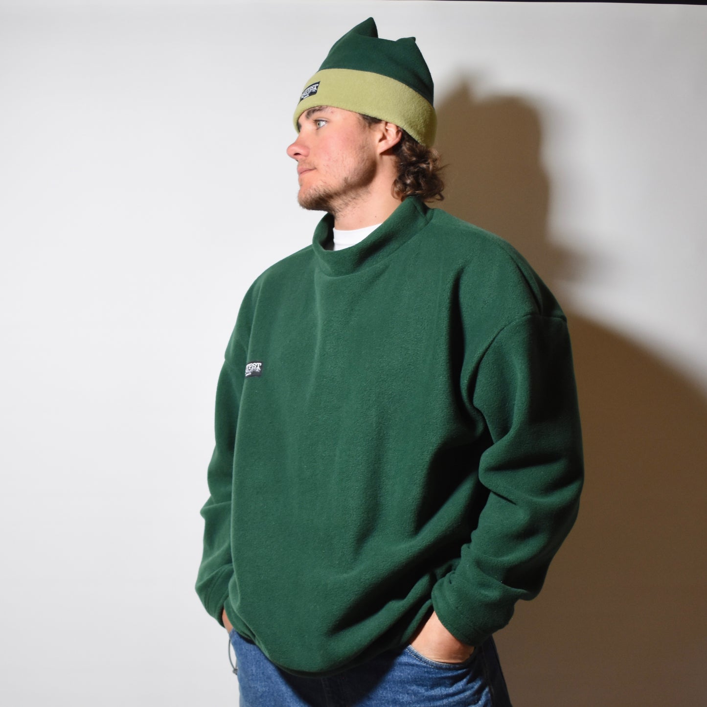 Evergreen Fleece Mockneck