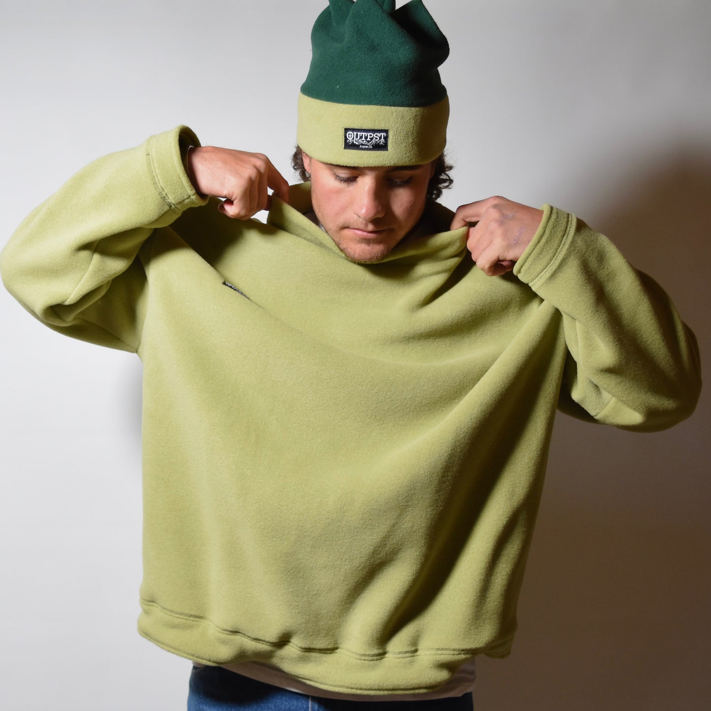 Lichen Fleece Mockneck