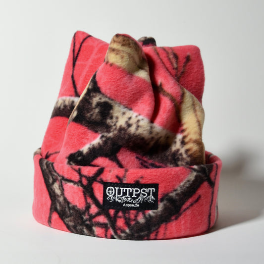 Pink Camo Tainer Fleece Hat