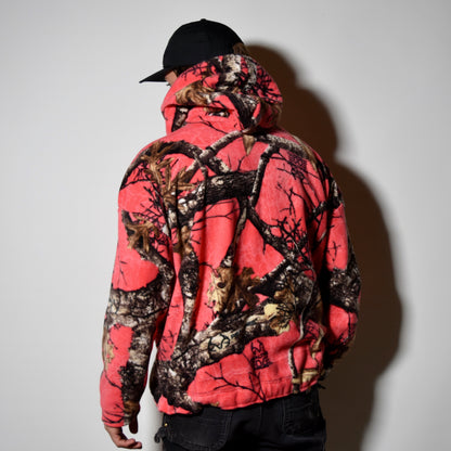 Pink Camo Fleece Hoodie