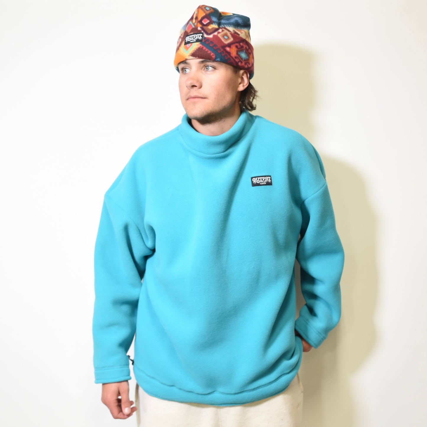 Andes Blue Fleece Mockneck