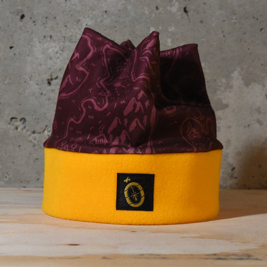 Sacred Peaks Yellow Quad Pointer Fleece Hat